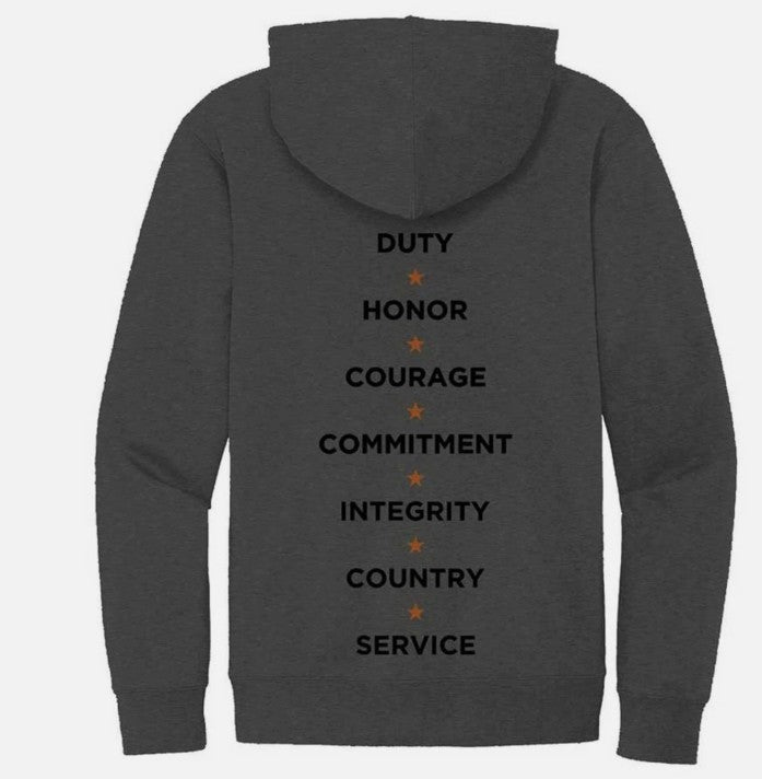 New Harley-Davidson® Authentic Men's Wounded Warrior Pullover Hoodie Knit Heather Grey