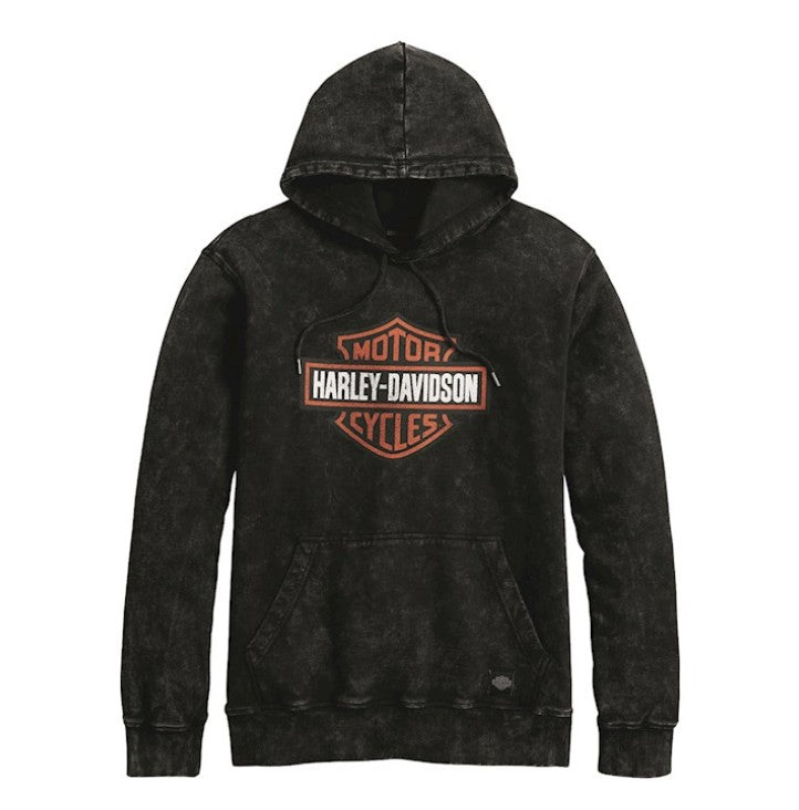 New Harley-Davidson® Authentic Men's Westcoast Bar & Shield Hoodie Black