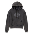 New Harley Davidson® Authentic Women's Hoodie Oversized Washed Bar & Shield Black
