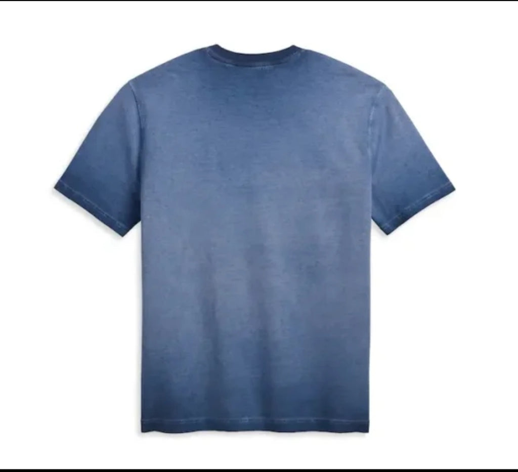New Harley Davidson® Authentic Tshirt Westcoast Bar & Shield Blue