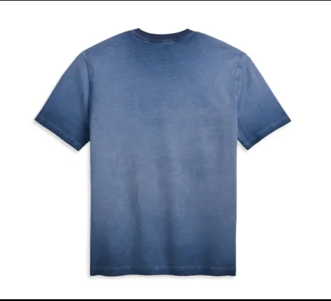 New Harley Davidson® Authentic Tshirt Westcoast Bar & Shield Blue