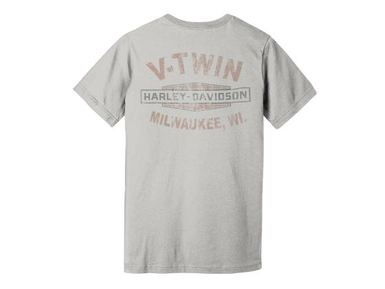 New Harley-Davidson® Authentic Men's Throttle Tee Off-White