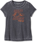 New Harley-Davidson® Authentic Women's Screamin' Eagle Burnout Tee - Black Beauty