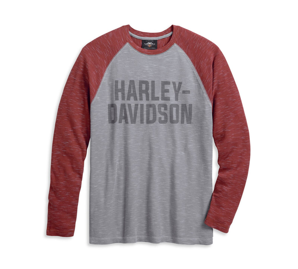 New Harley-Davidson® Authentic Men’s Slub Waffle Knit Tee