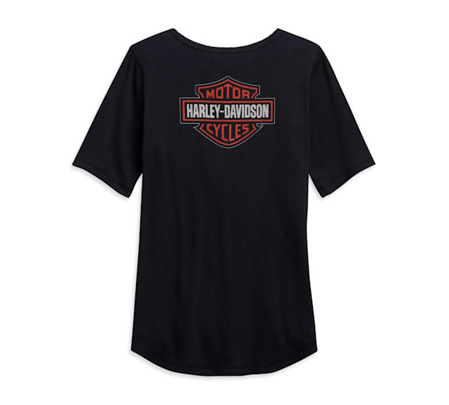 New Harley-Davidson® Authentic Women's Logo Henley