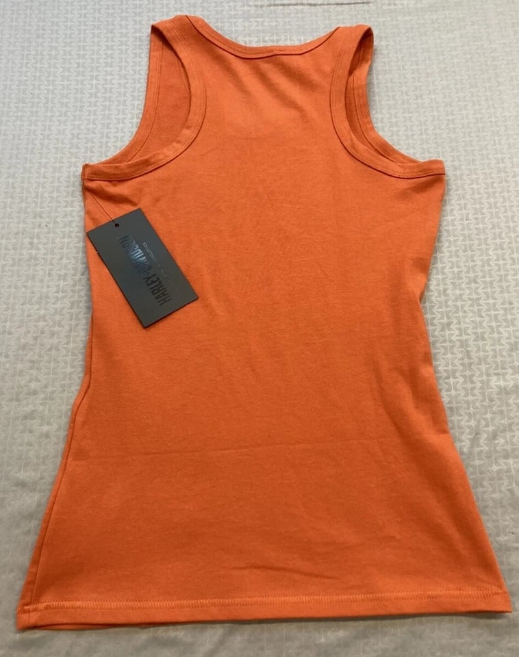 New Harley-Davidson® Authentic Women's Tank Knit Orange B&S SL