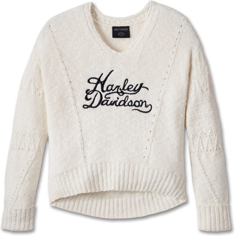 New Harley-Davidson® Authentic Sweater-Knit, Cloud Dancer