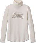 New Harley-Davidson® Authentic Turtleneck-Knit, Cloud Dancer