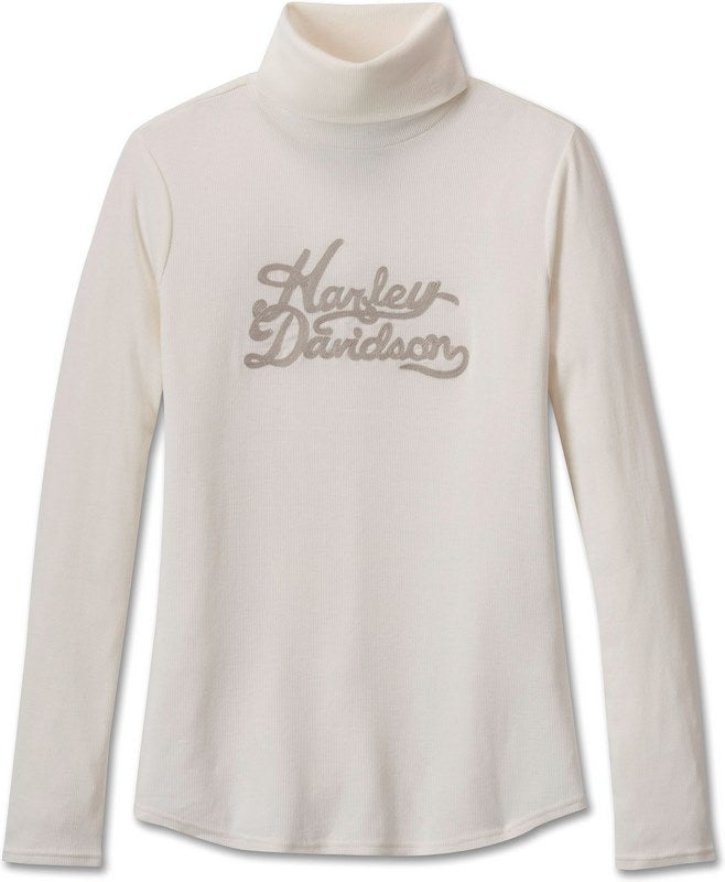 New Harley-Davidson® Authentic Turtleneck-Knit, Cloud Dancer
