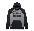 New Harley-Davidson® Authentic Men's Classic Staple Raglan Hoodie Quiet Shade