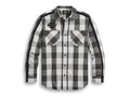New Harley-Davidson® Authentic Men's Sleeve Stripe Plaid Shirt