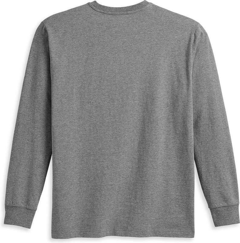 New Harley-Davidson® Authentic Men'S Bar & Shield Long Sleeve Tee, Heather Grey