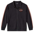 New Harley-Davidson® Authentic Men's Essential Fleece Zip Track Jacket Black
