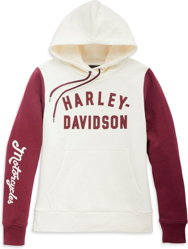 New Harley-Davidson® Authentic Women's Winding Roads Pullover Colorblocked Hoodie