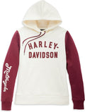New Harley-Davidson® Authentic Women's Winding Roads Pullover Colorblocked Hoodie