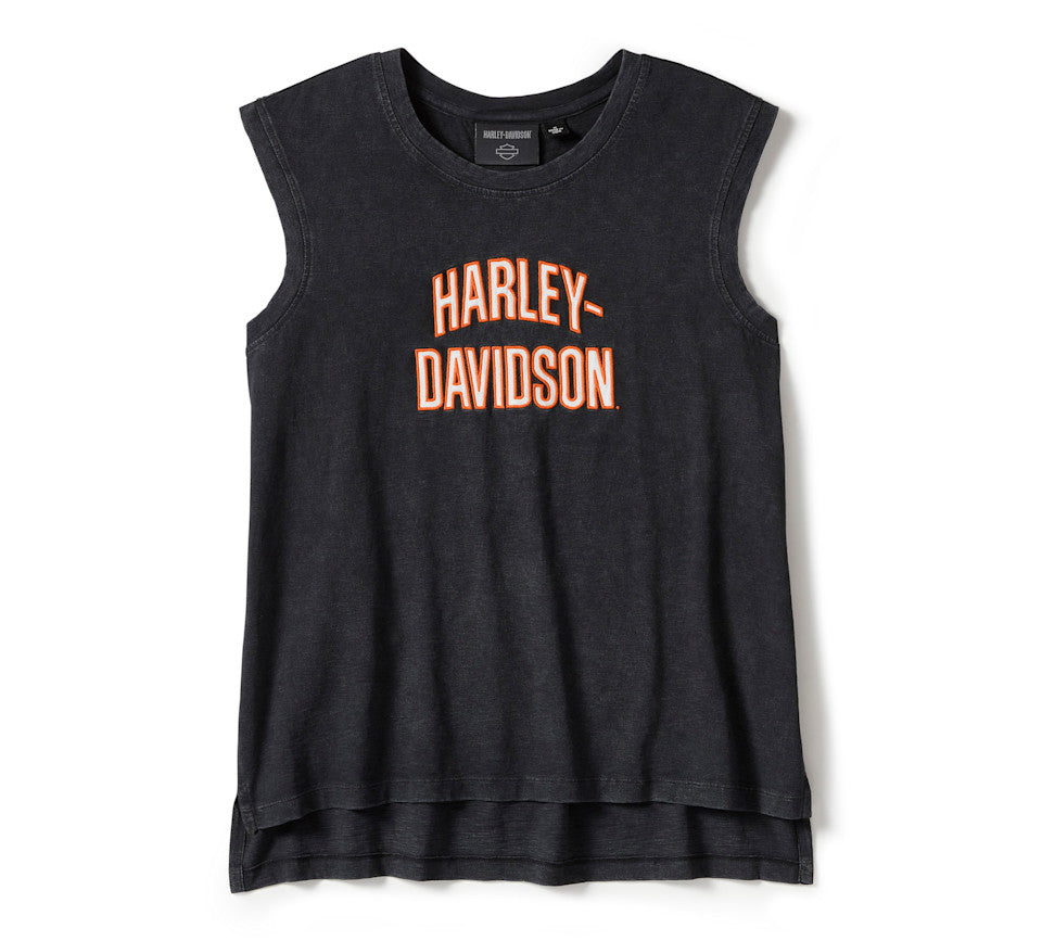 New Harley-Davidson® Authentic  Women's Essential Arched Font Cap Sleeve Tank