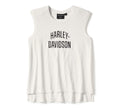 New Harley-Davidson® Authentic Women's Essential Arched Font Cap Sleeve Tank - Cloud Dancer