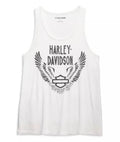 New Harley-Davidson® Authentic Tank Top Gathering Roses off-white