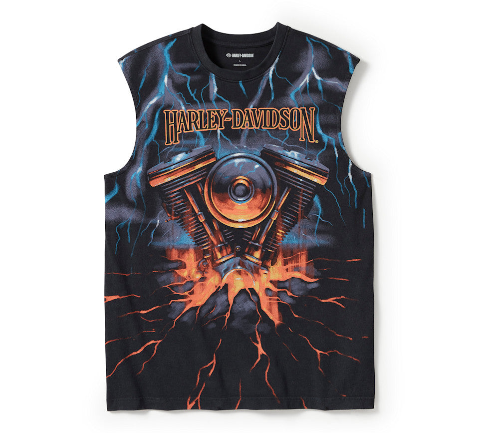 New Harley-Davidson® Authentic Men's Evo Lightning Muscle Tee