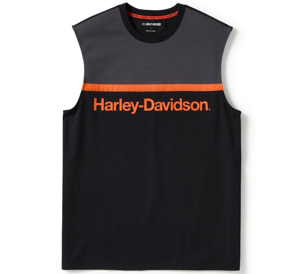 New Harley-Davidson® Authentic  Men's H-D TECH Coolmax Moisture Wicking Sleeveless Shirt
