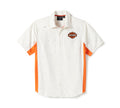 New Harley-Davidson® Authentic Men's H-D Tech Colorblock Button-Up Short Sleeve