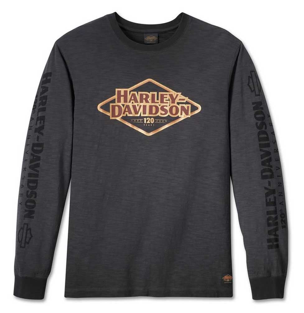 New Harley-Davidson® Authentic&nbsp; Men's 120th Anniversary Long Sleeve Tee
