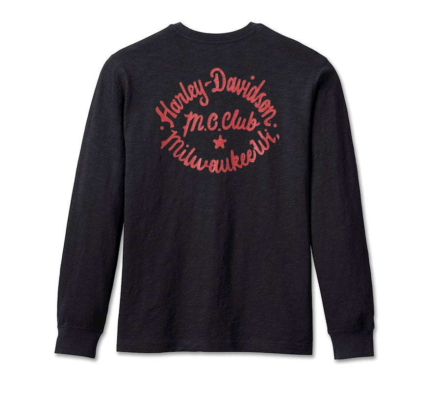 New Harley-Davidson® Authentic Men's Club Crew Longsleeve