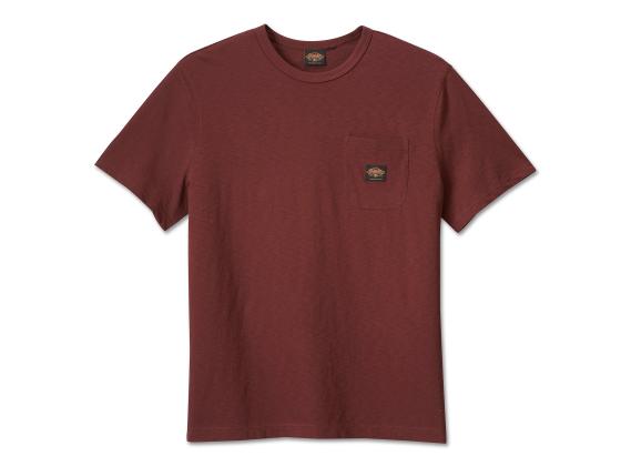 New Harley-Davidson® Authentic Men's 120th Anniversary Pocket Tee Rum Raisin
