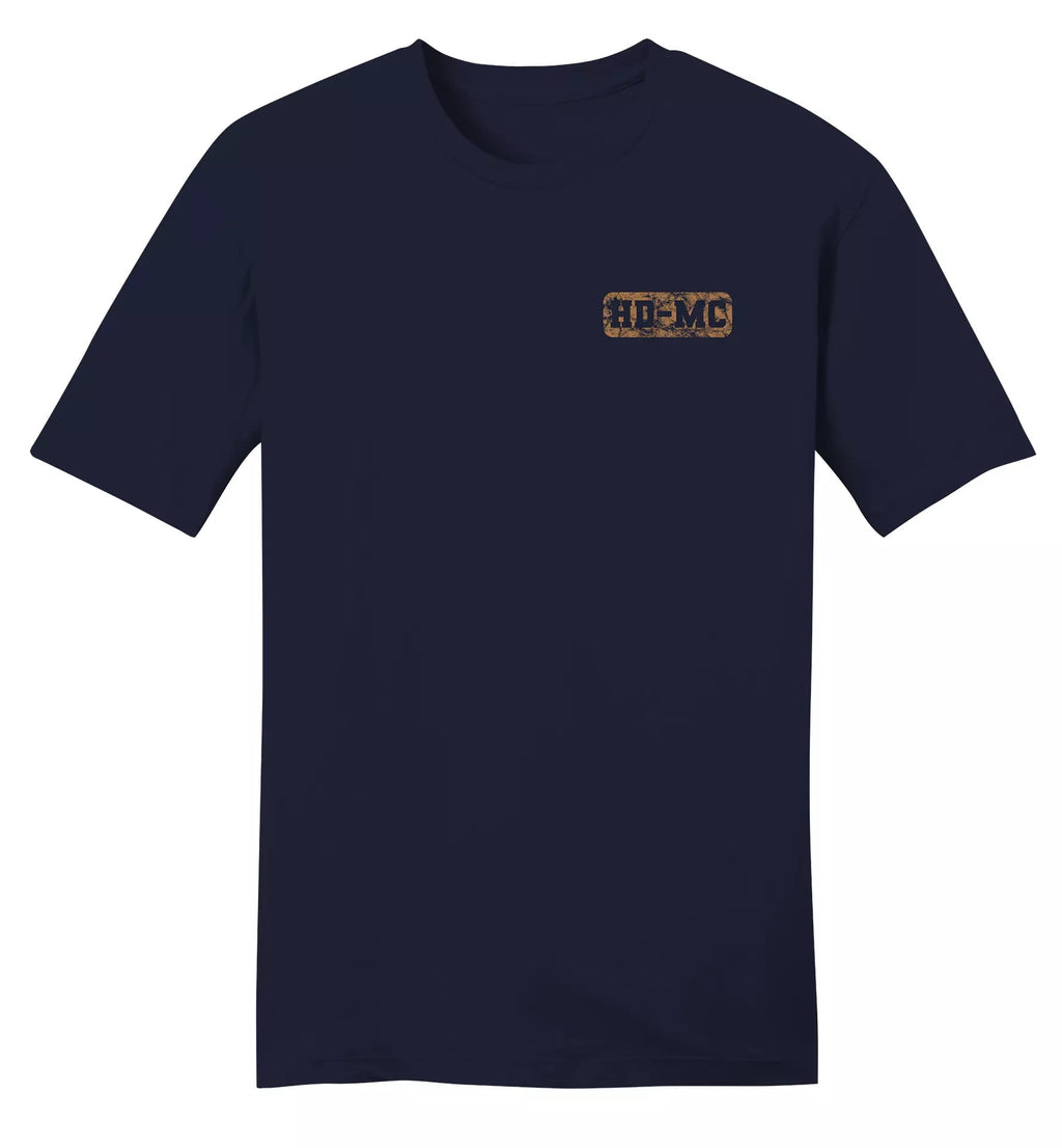 New Harley-Davidson® Authentic Men's Rebel Gold Tee - Blue