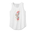 New Harley-Davidson® Authentic American Traditional Rip & Repair Tank Top White