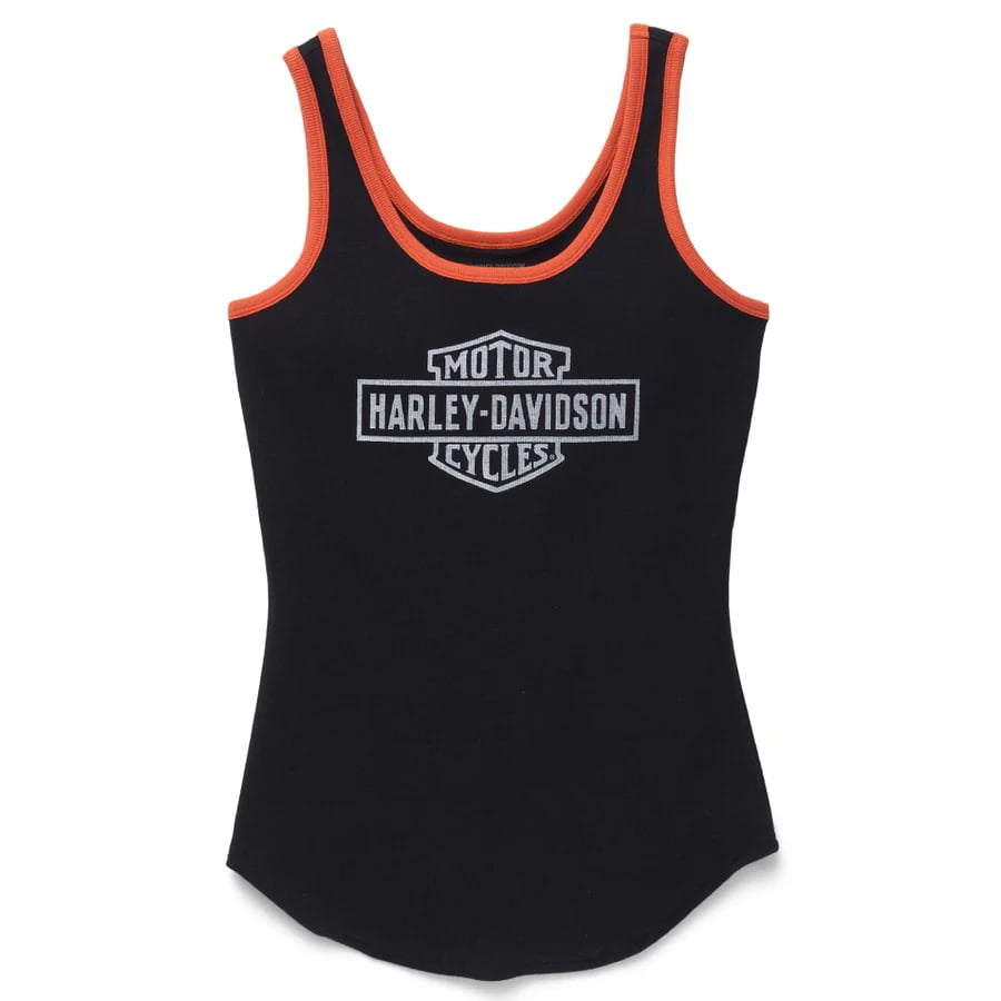 New Harley-Davidson® Authentic Women's Black Ultra Classic Contrast Rib Tank