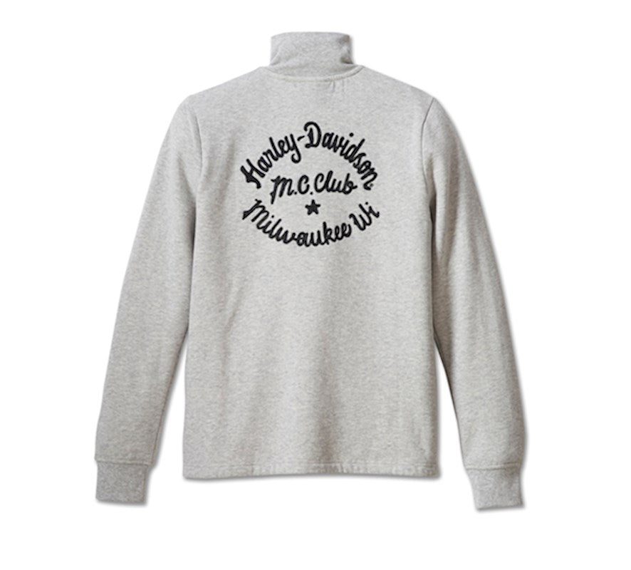 New Harley-Davidson® Authentic Women's Hill Climber Crew Zip Front Fleece Jacket