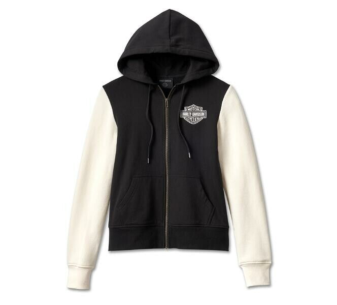 New Harley-Davidson® Authentic Women´s Racer Font Zip Hoodie