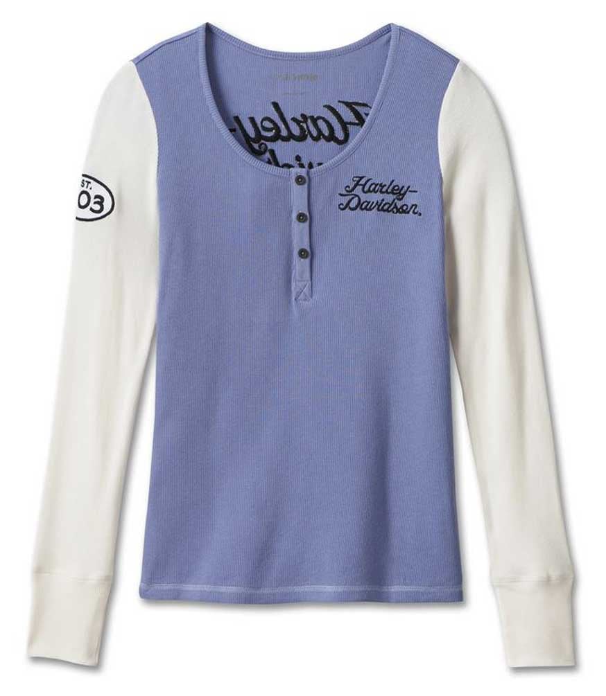 New Harley-Davidson® Authentic Women´s Henley Shirt Timeless Perfect