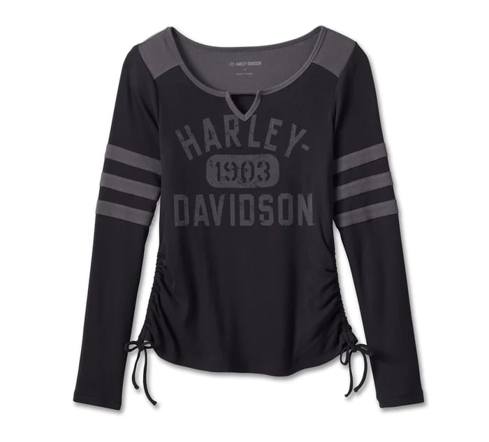 New Harley-Davidson® Authentic Women's S Race Her Long Sleeve Knit Top