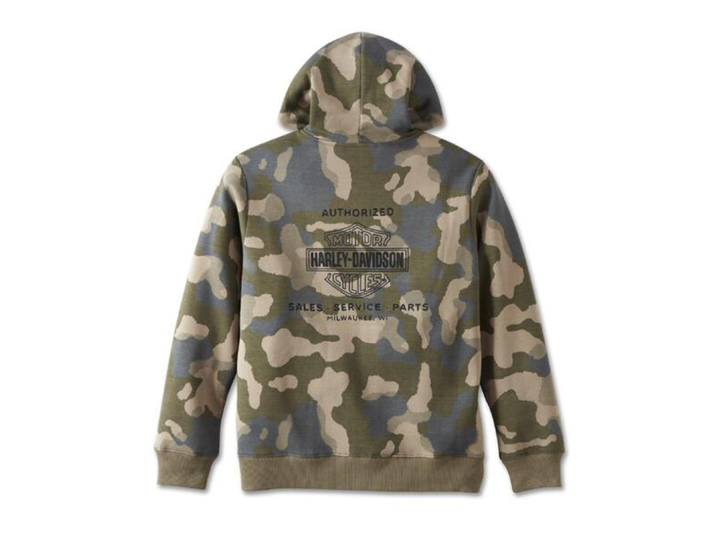 New Harley-Davidson® Authentic Men Zip Hoodie Sreet Surplus