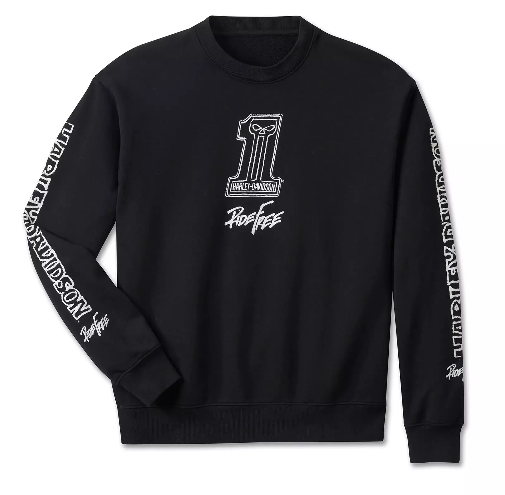 New Harley-Davidson® Authentic Sweatshirt Willie G Sketchy #1 Crewneck