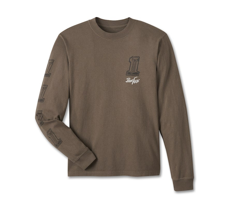 New Harley-Davidson® Authentic Men's Willie G. Sketchy #1 Long Sleeve