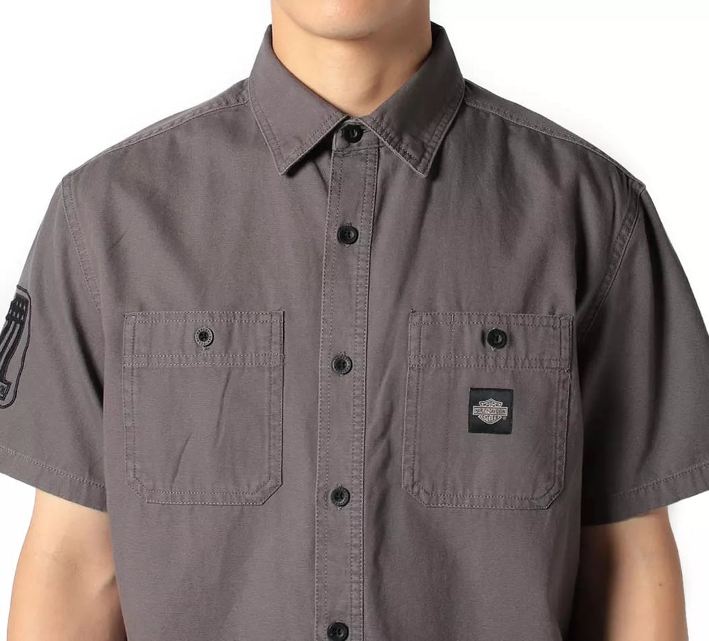 New Harley-Davidson® Authentic&nbsp;Men's Forever Harley Canvas Shirt