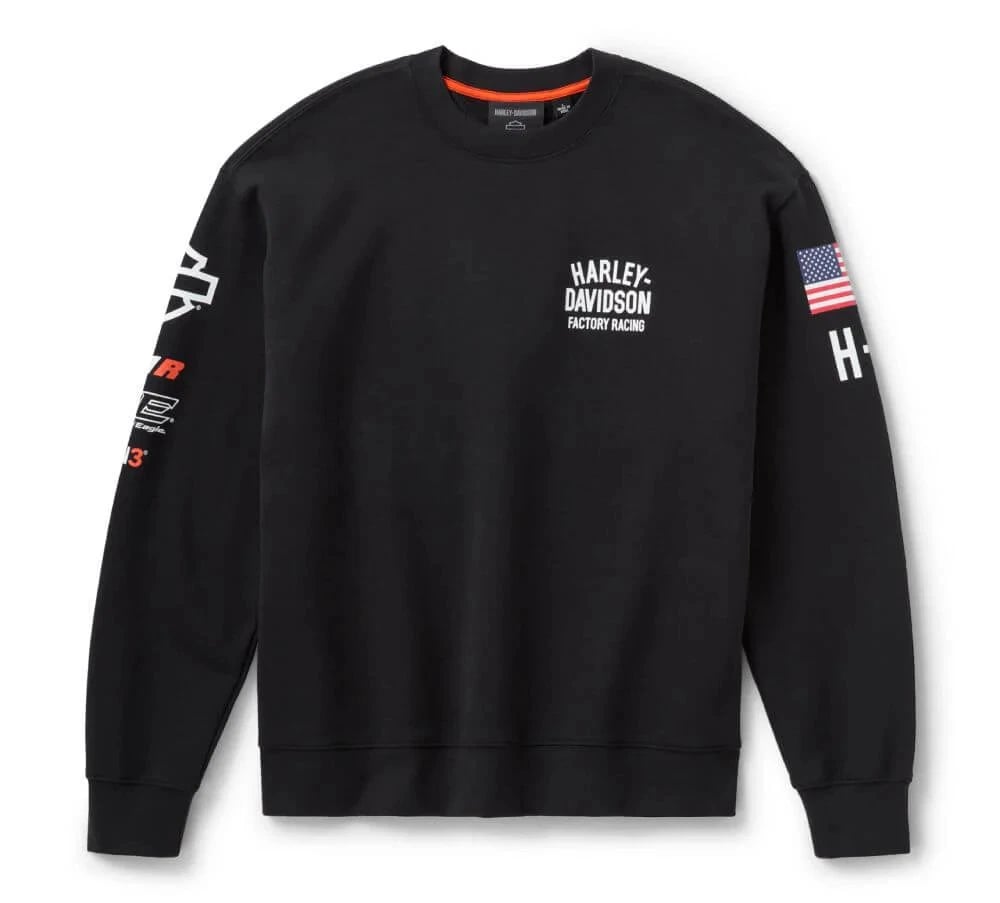 New Harley-Davidson® Authentic Factory Racing Team Crewneck Sweatshirt