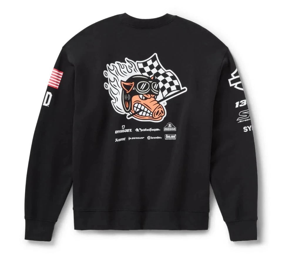 New Harley-Davidson® Authentic Factory Racing Team Crewneck Sweatshirt