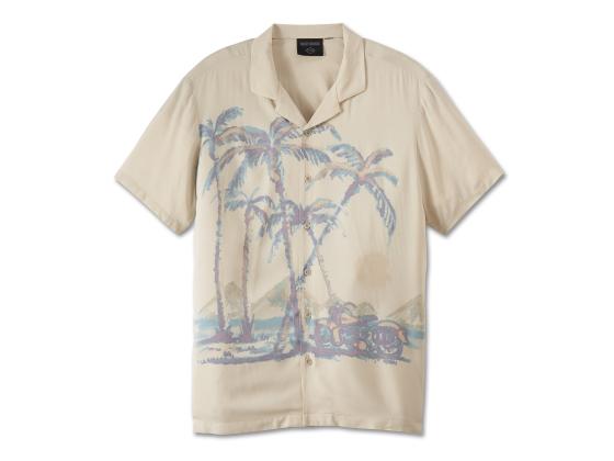 New Harley-Davidson® Authentic Men's Desert Aloha Shirt