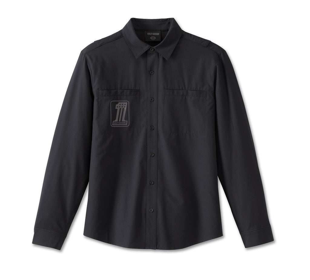 New Harley-Davidson® Authentic Men's Button Up Woven Shirt