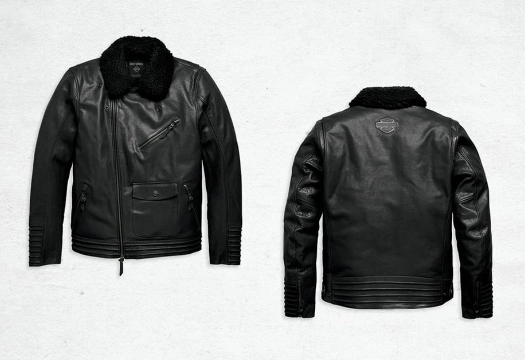 New Harley-Davidson® Authentic Men's Maverick Leather Biker Jacket - Black