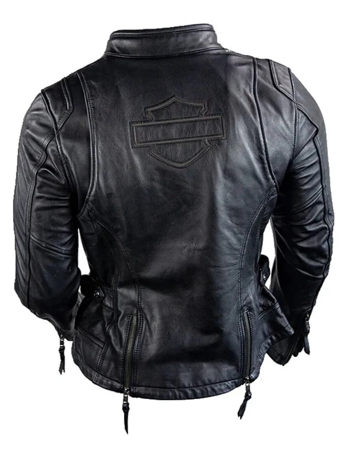 New Harley-Davidson® Authentic Women's 2W Leather Jacket Writ Black