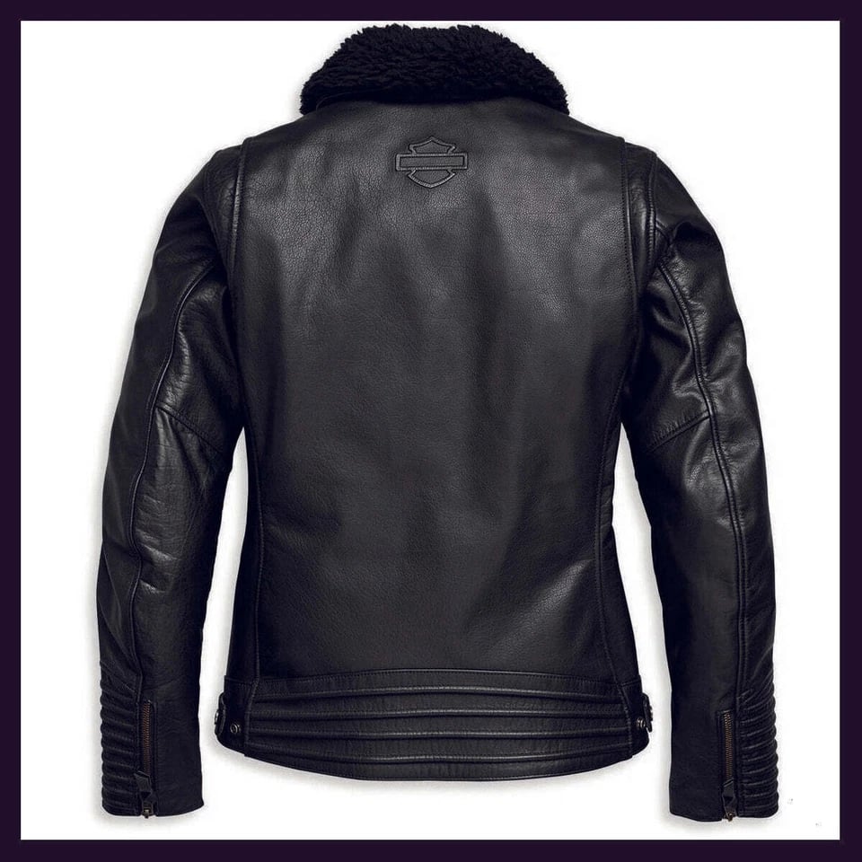 New Harley-Davidson® Authentic Women's Black Leather Maverick Jacket