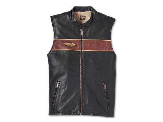 New Harley-Davidson® Authentic Men's 120th Anniversary Leather Vest