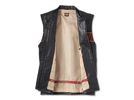 New Harley-Davidson® Authentic Men's 120th Anniversary Leather Vest