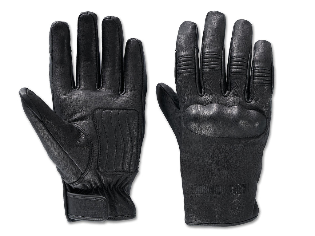 New Harley-Davidson® Authentic Men's Gild Waterproof Leather Gloves Black