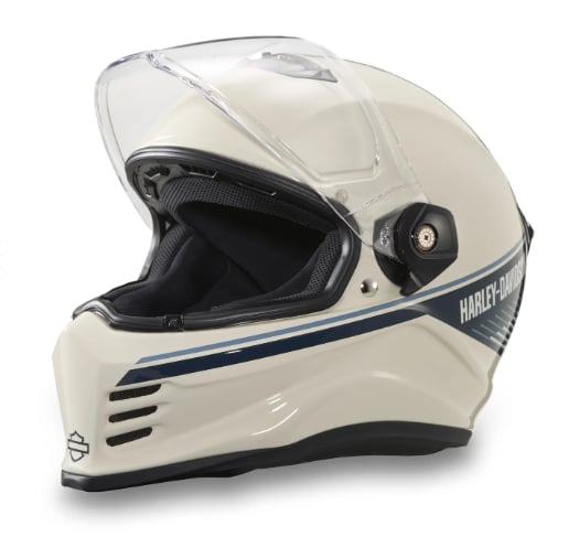New Harley-Davidson® Authentic Division X15 Sunshield Full Face Helmet - Gloss - Cloud Dancer
